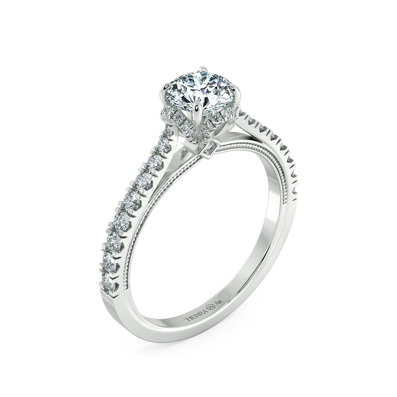 Nhẫn đính hôn Kim cương Solitaire Morri Morri NCH1613 4